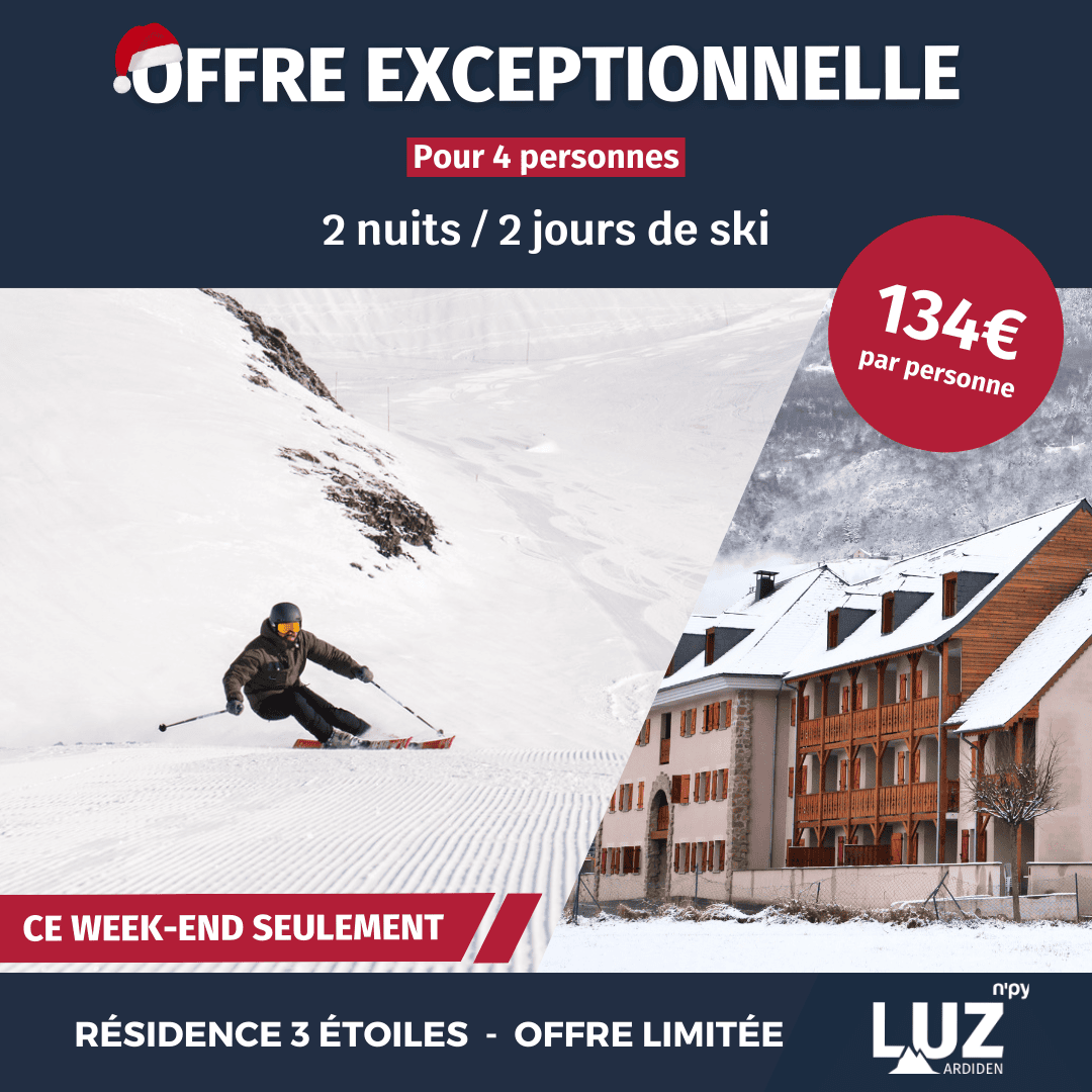 Luz Ardiden - Offre spéciale 2 nuits 2 jours ski 2